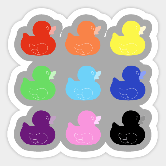 Rainbow Ducks Sticker by Smich